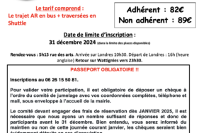 Sortie à Londres Le 29 mars 2025